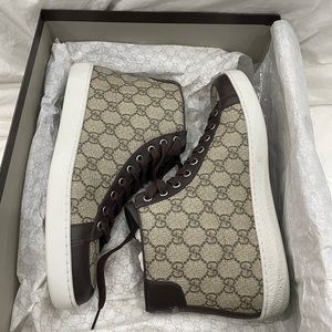 MENS GUCCI HIGH TOP CLASSIC SNEAKERS